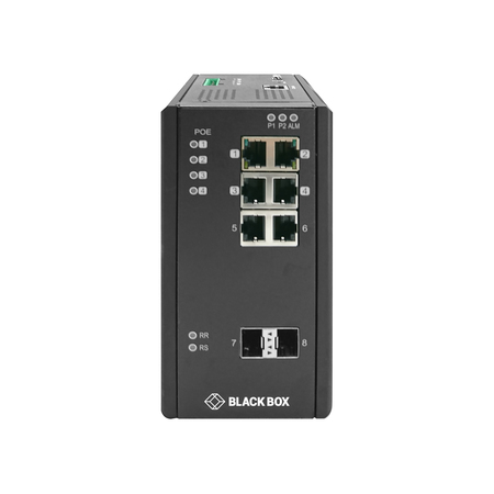 BLACK BOX Industrial Gigabit Ethernet Managed L2+ Switch - Poe+, Extreme LIE1082A